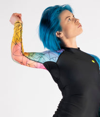 Parrotfish/ Black Women`s Rashguard