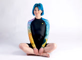 Parrotfish/ Black Women`s Rashguard