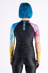 Parrotfish/ Black Women`s Rashguard
