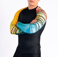 Parrotfish/ Black Men`s Rashguard