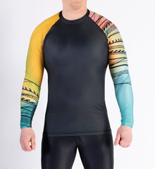 Parrotfish/ Black Men`s Rashguard