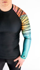 Parrotfish/ Black Men`s Rashguard