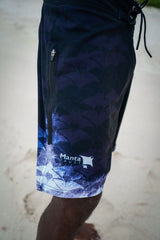 Black Manta Men’s Board Shorts - Chevron Edition