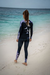 Black Manta Women’s Leggings – Chevron Edition