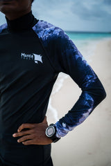 Black Manta Men’s Rash Guard - Chevron Edition