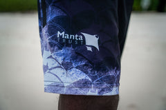 Black Manta Men’s Board Shorts - Chevron Edition