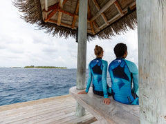 Blue Manta Men’s Rash Guard - Silhouette Edition