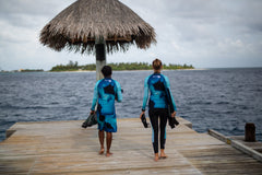 Blue Manta Women’s Rash Guard - Silhouette Edition
