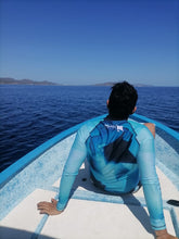 Blue Manta Men’s Rash Guard - Silhouette Edition