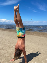 Board Shorts in Parrotfish/ Black