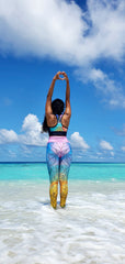 Leggings in Parrotfish/ Black