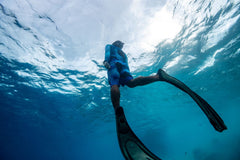 Blue Manta Men’s Rash Guard - Silhouette Edition