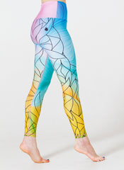 Leggings in Parrotfish/ Black
