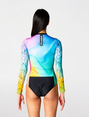 Long Sleeve Oceansuit in Parrotfish/ Black