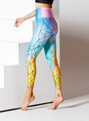 Leggings in Parrotfish/ Black