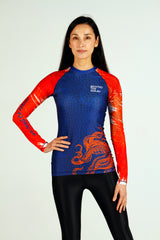 Coral Wings x Behind the Mask Women's Rashguard