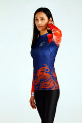 Coral Wings x Behind the Mask Women's Rashguard