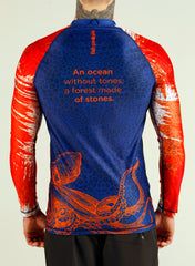 Coral Wings x Behind the Mask Men's Rashguard