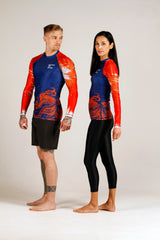 Coral Wings x Behind the Mask Women's Rashguard