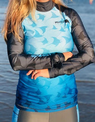 Silver Manta Women’s Rash Guard - Ocean Edition