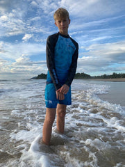Silver Manta Men’s Rash Guard - Ocean Edition