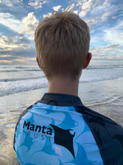 Silver Manta Men’s Rash Guard - Ocean Edition