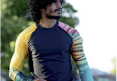 Parrotfish/ Black Men`s Rashguard