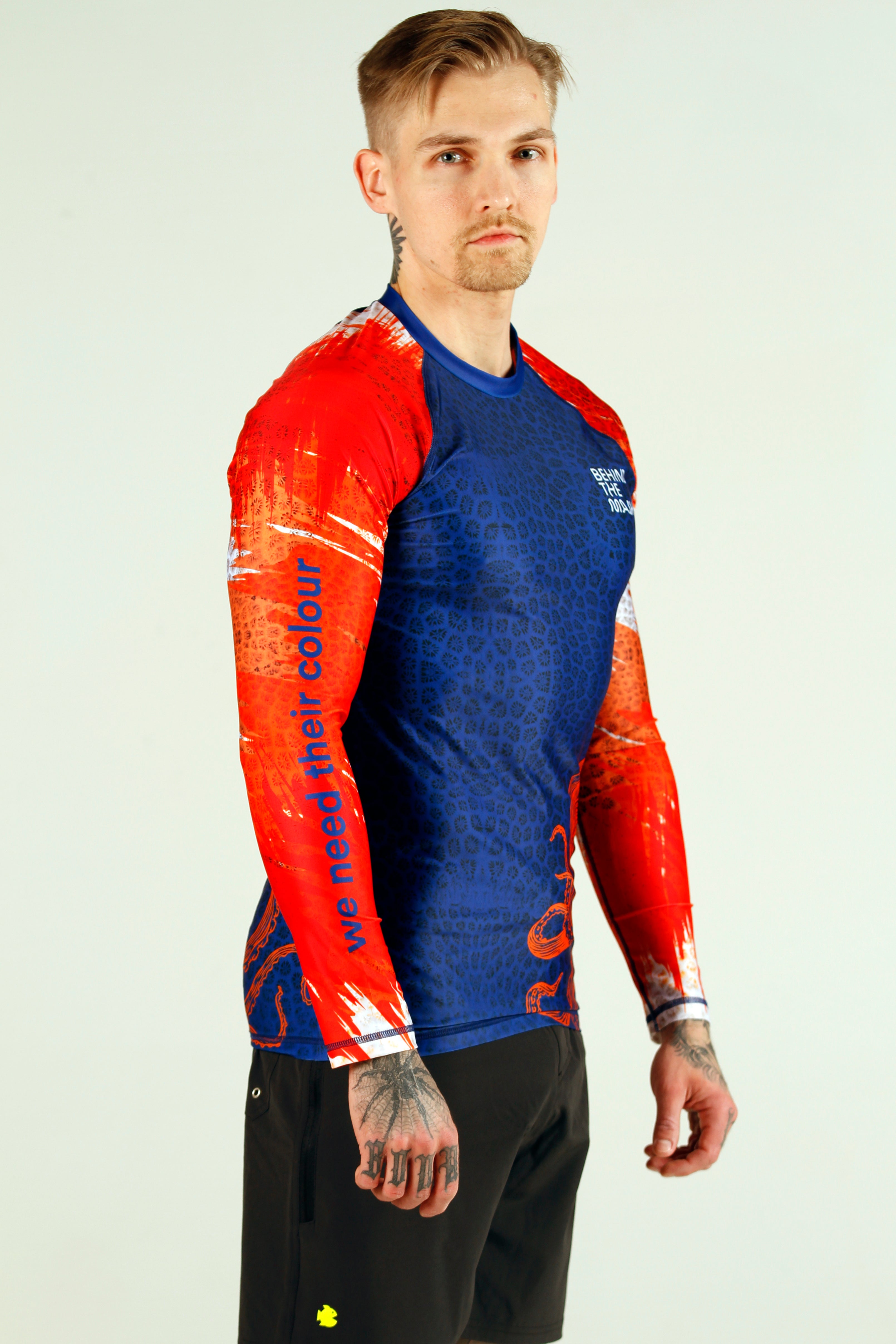 Coral Wings x Behind the Mask Men's Rashguard