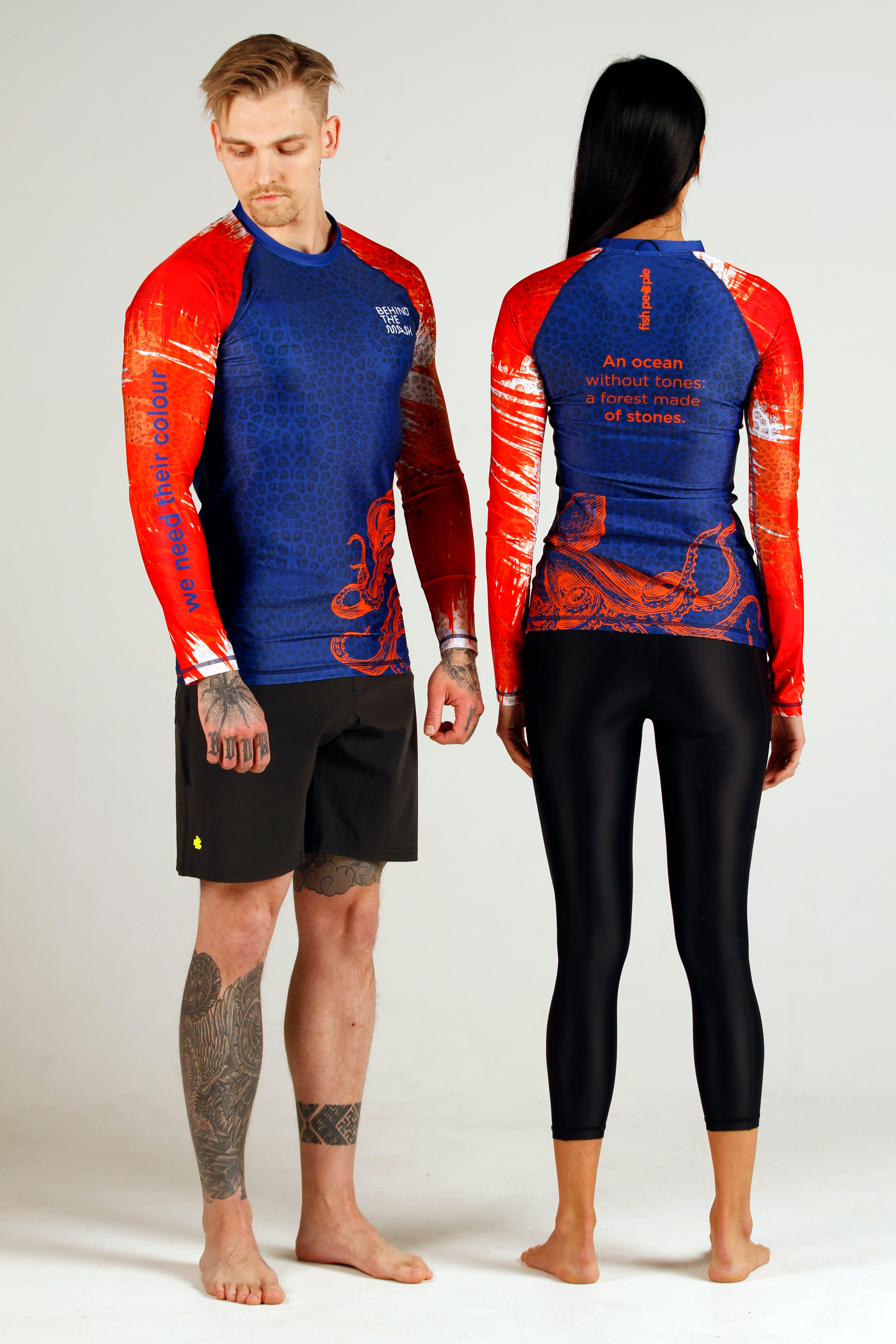 Coral Wings x Behind the Mask Men's Rashguard