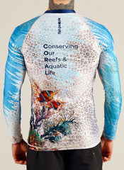 Coral Wings x 5 Oceans Men's Rashguard